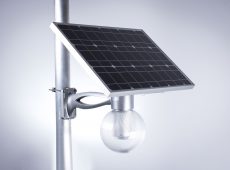 Zestaw solarny 12W - lampa LED, panel, bateria i pilot [LS12]