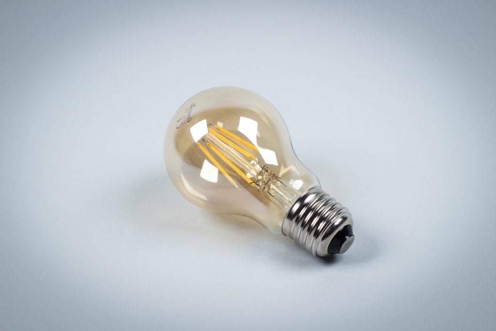 Żarówka LED Retro Edison A60 Amber Glass 4W E27 [FL7B04]